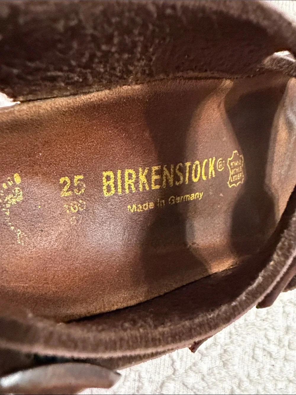 Birkenstock Size 25/7-7.5 Toddler Kids Dark Brown Sandals